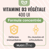 Vitamine D3 végétale - 400 UI - Bienfaits