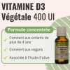 Vitamine D3 végétale - 400 UI - Nutrissime description