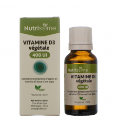Vitamine D3 végétale - Huile - 400 UI - Dès 4 ans