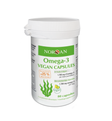 Omega-3 Vegan Capsules NORSAN - 80 capsules - Flacon seul