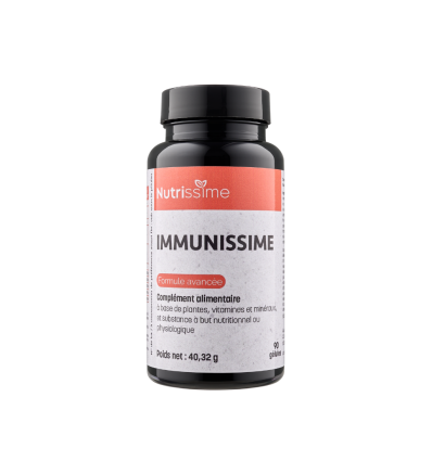 IMMUNISSIME - Formule immunité - Flacon seul - 90 gélules face