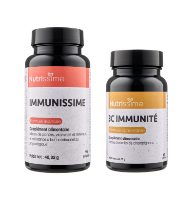 PACK IMMUNITÉ - IMMUNISSIME + 3C IMMUNITÉ - 2 flacons V2