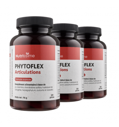 PHYTOFLEX Articulations - Gélules - Lot de 3 flacons - Face3