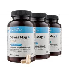 Magnésium "Stress Mag +" GÉLULES - Nouvelle formule - Lot de 3 flacons